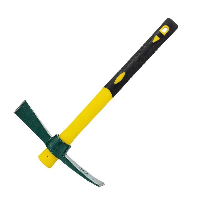 ForgeMaster Forged Weeding Garden Pick Axe With Fiberglass Handle  HeavyDuty Soil Loosening Tool Fo 4