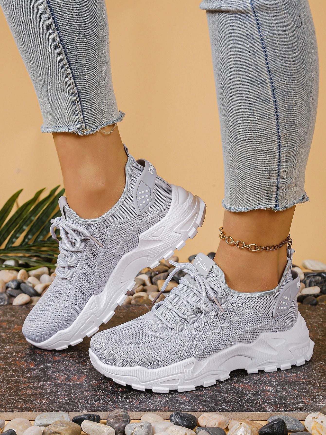 Womens Breathable Mesh Casual Sports Shoes 9
