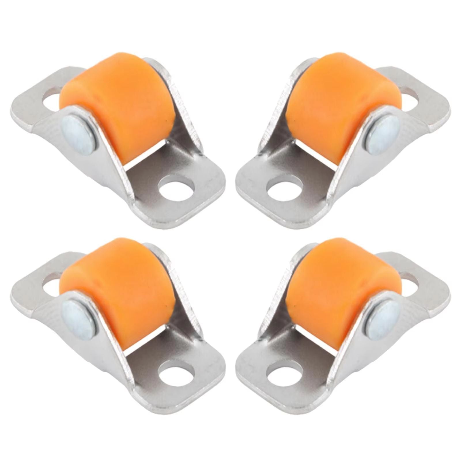 QuietGlide Silent Furniture Linear Wheels – Small Fixed Castor Set of 4 for Workbench, Cart, Shelves, Table or Chair