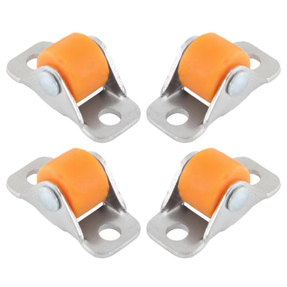 QuietGlide Silent Furniture Linear Wheels – Small Fixed Castor Set of 4 for Workbench, Cart, Shelves, Table or Chair