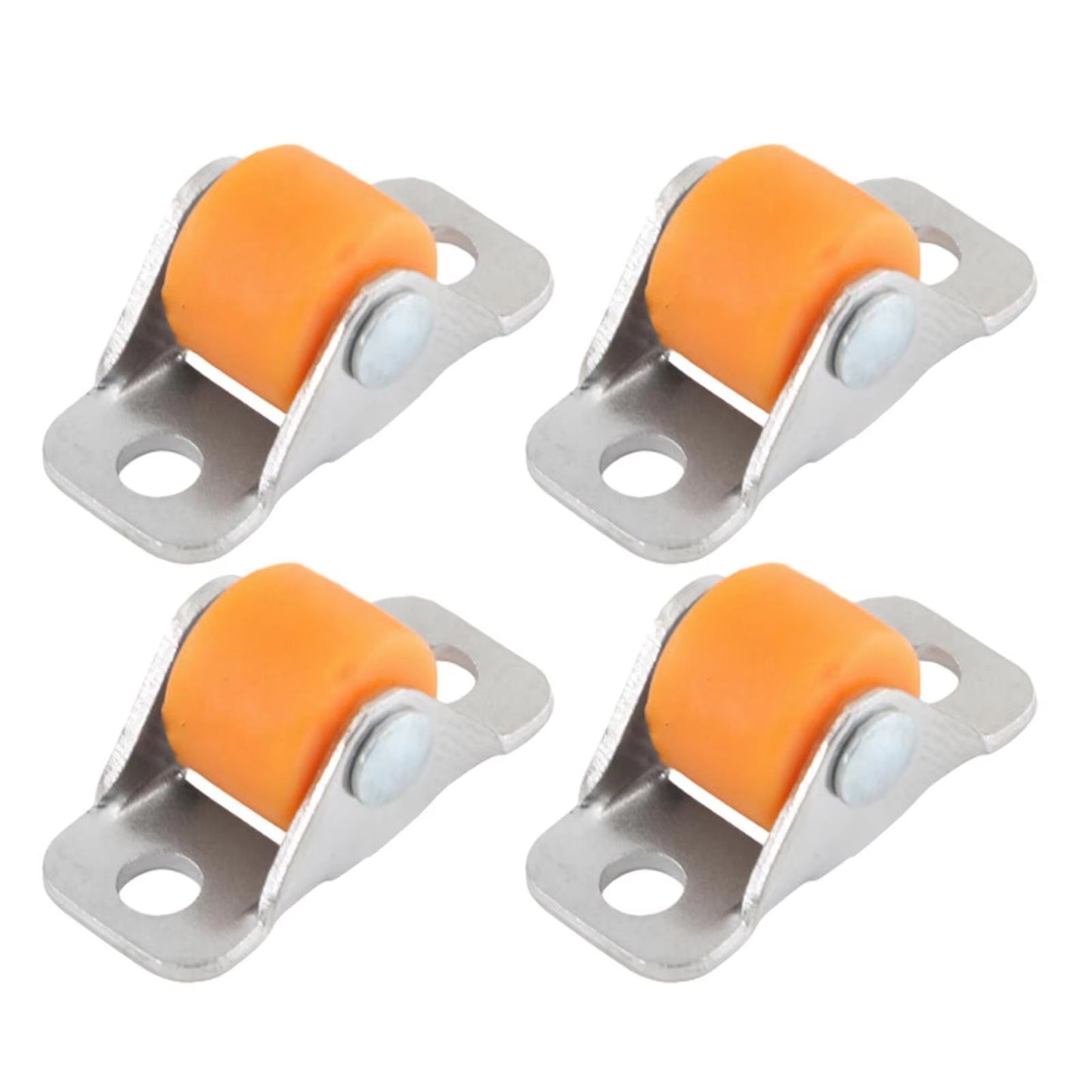QuietGlide Silent Furniture Linear Wheels  Small Fixed Castor Set Of 4 For Workbench Cart Shelves T 1