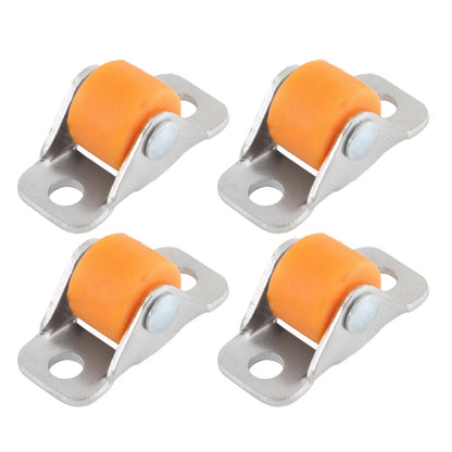 QuietGlide Silent Furniture Linear Wheels  Small Fixed Castor Set Of 4 For Workbench Cart Shelves T 1