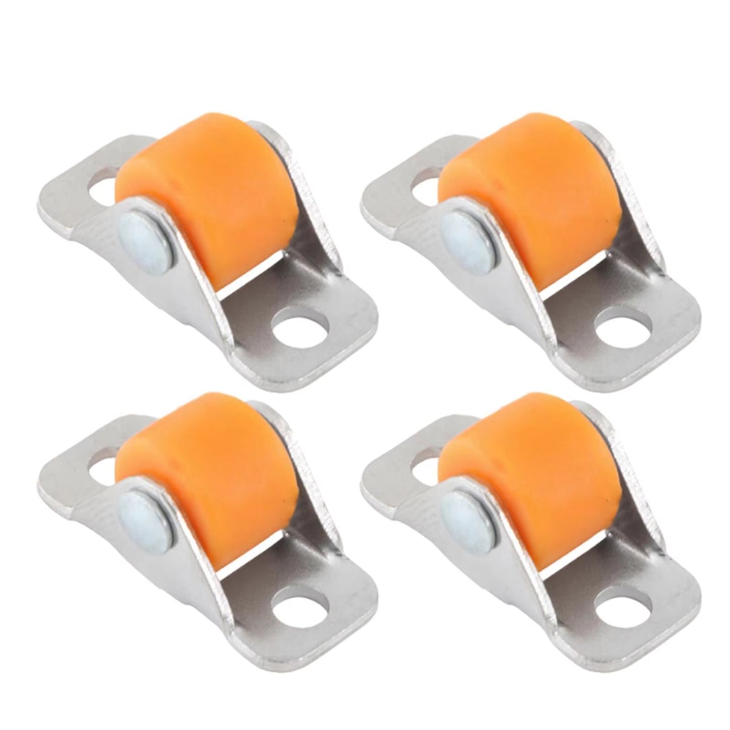 QuietGlide Silent Furniture Linear Wheels  Small Fixed Castor Set Of 4 For Workbench Cart Shelves T 2