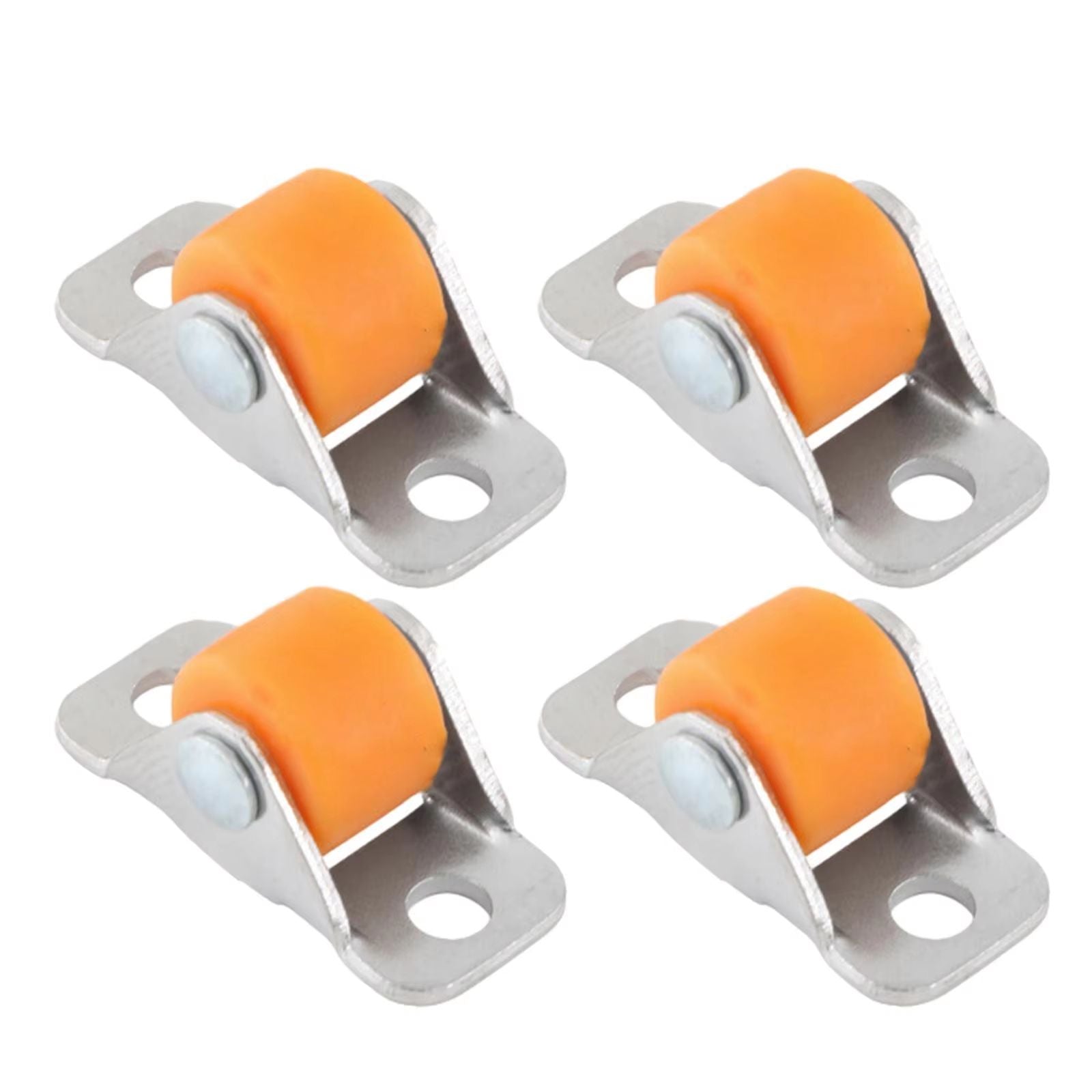 QuietGlide Silent Furniture Linear Wheels  Small Fixed Castor Set Of 4 For Workbench Cart Shelves T 2