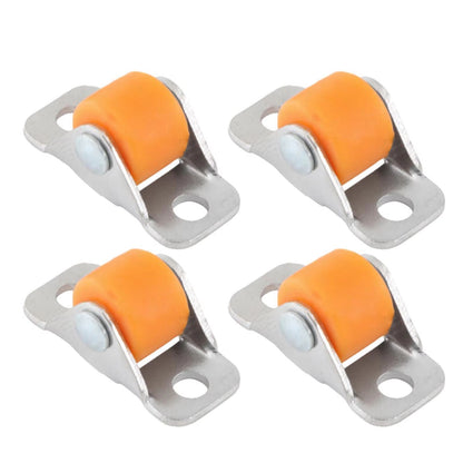 QuietGlide Silent Furniture Linear Wheels  Small Fixed Castor Set Of 4 For Workbench Cart Shelves T 2