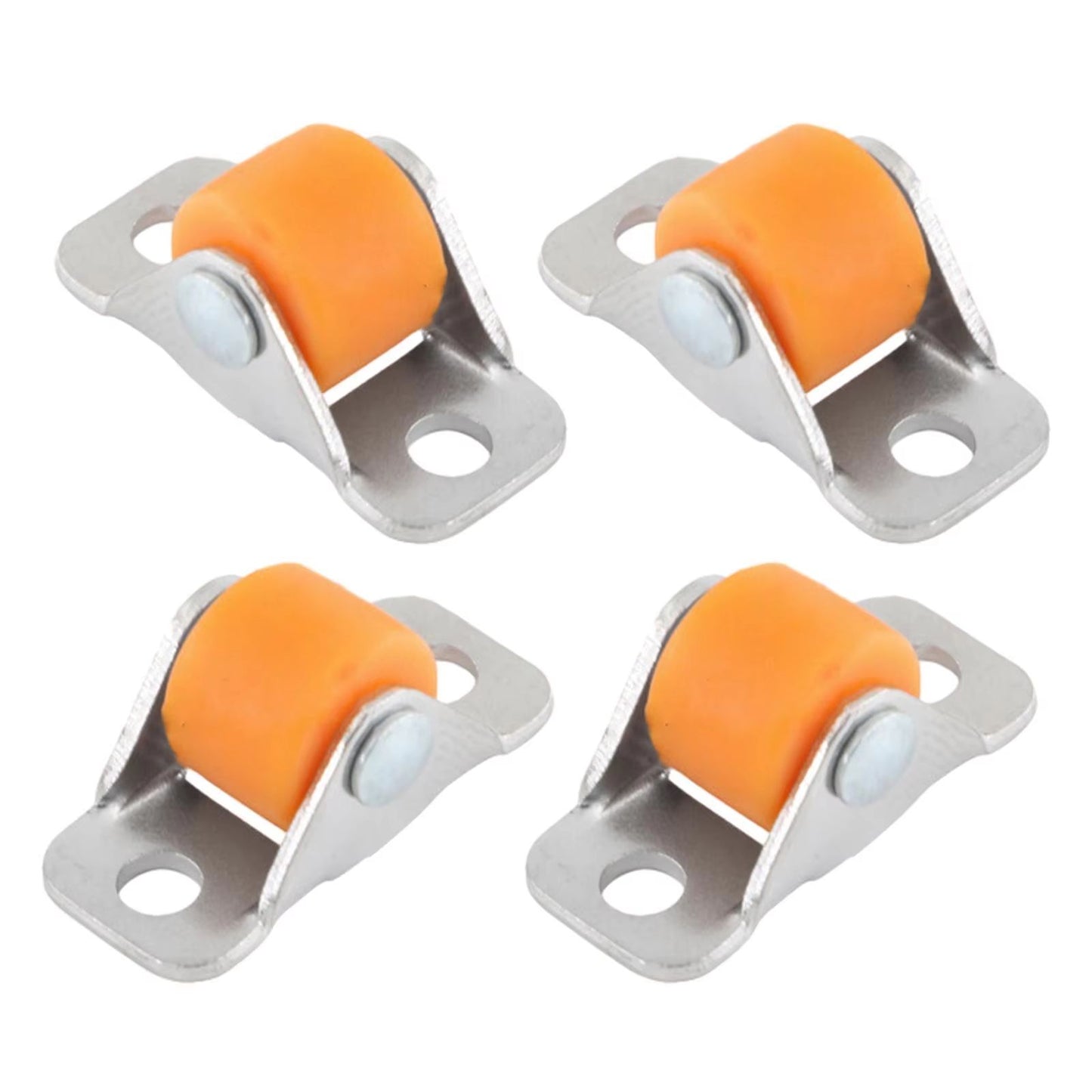 QuietGlide Silent Furniture Linear Wheels  Small Fixed Castor Set Of 4 For Workbench Cart Shelves T 3