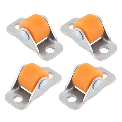 QuietGlide Silent Furniture Linear Wheels  Small Fixed Castor Set Of 4 For Workbench Cart Shelves T 3