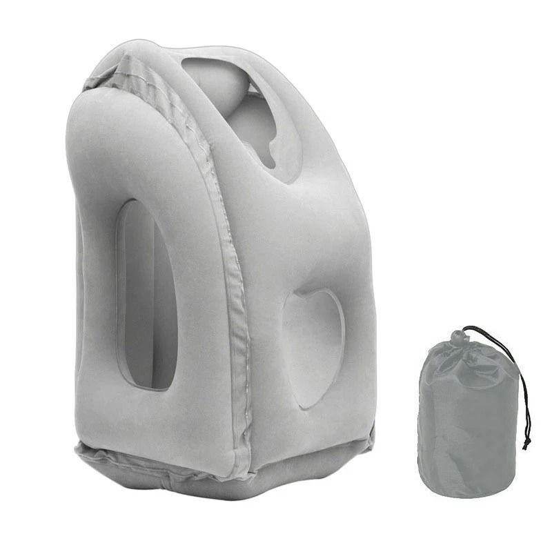 Inflatable Travel Pillow With Chin And Neck Support 7
