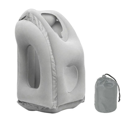 Inflatable Travel Pillow With Chin And Neck Support 7