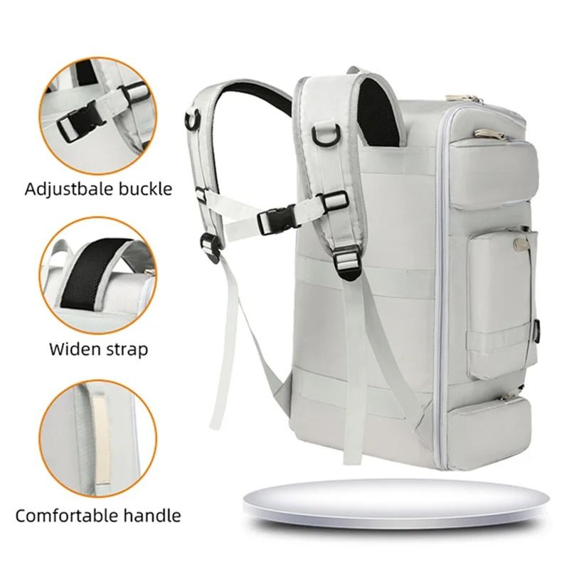Large Capacity Gym And Travel Backpack With Wet Dry Separation 4