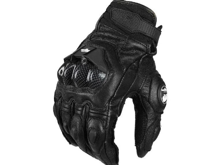 Motorcycle Leather Gloves With Windproof Protection And Touchscreen Function 2