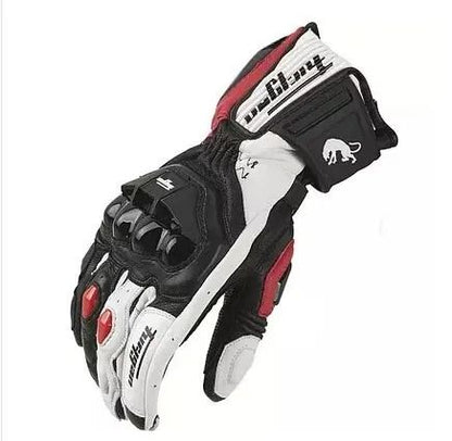 Motorcycle Leather Gloves With Windproof Protection And Touchscreen Function 6
