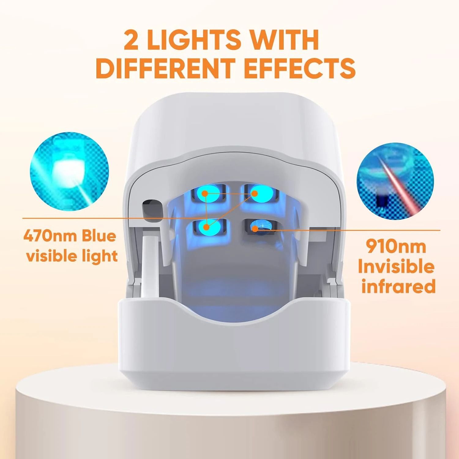 LED Laser Nail Fungus Treatment Device With Infrared And Blue Light Therapy 2