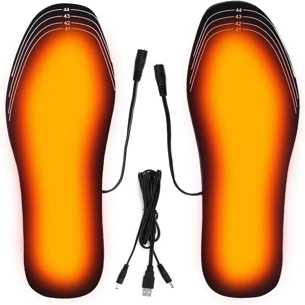 USB Heated Shoe Insoles With Carbon Fiber Heating Pads For Winter Warmth 1
