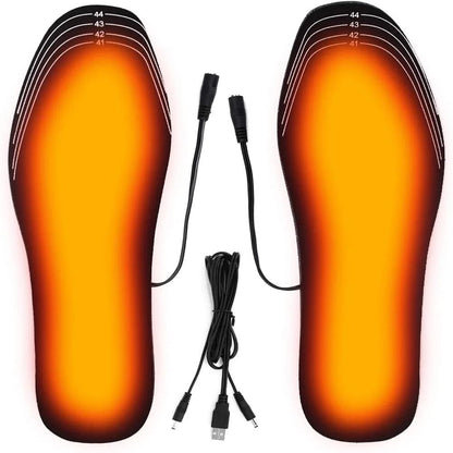 USB Heated Shoe Insoles With Carbon Fiber Heating Pads For Winter Warmth 7