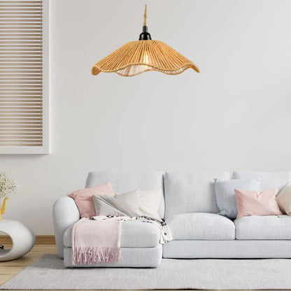 RopeWoven HandWoven Rope Lampshade  Decorative Chandelier  Ceiling Light Cover 2