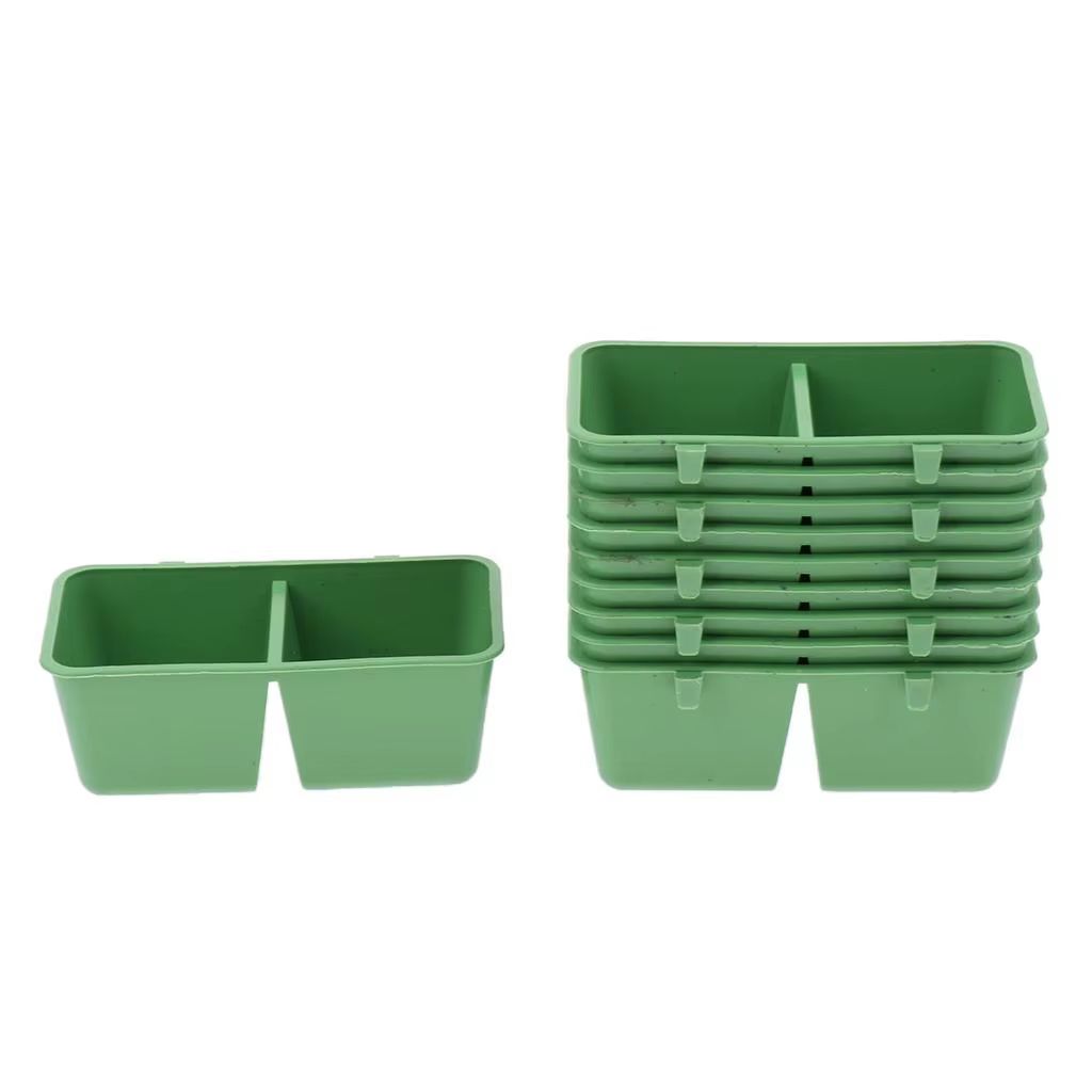 FeatherMate 10Pack Universal Bird  Small Animal Feeding Cups  FoodWater Bowls For Parrots Chinchill 2