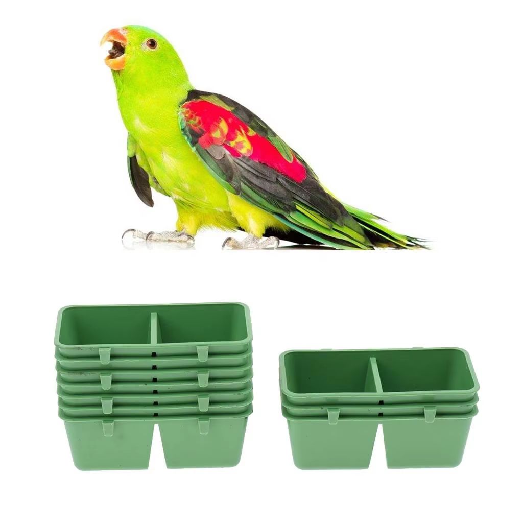 FeatherMate 10Pack Universal Bird  Small Animal Feeding Cups  FoodWater Bowls For Parrots Chinchill 3
