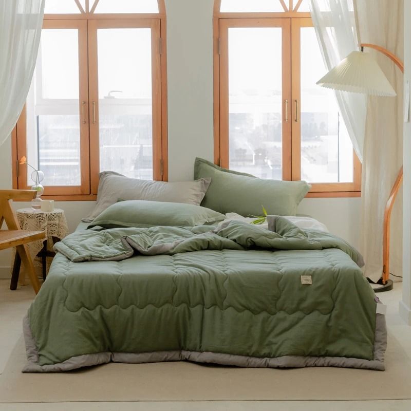 Lightweight Japanese Cotton Quilted Summer Quilt  Soft Breathable And Washable 12