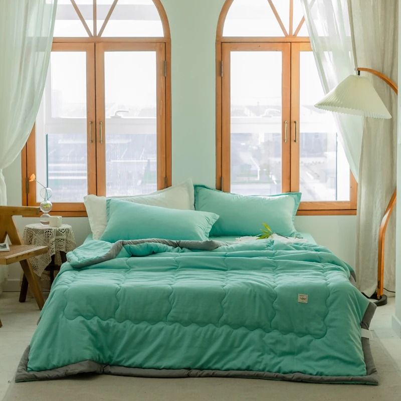 Lightweight Japanese Cotton Quilted Summer Quilt  Soft Breathable And Washable 8