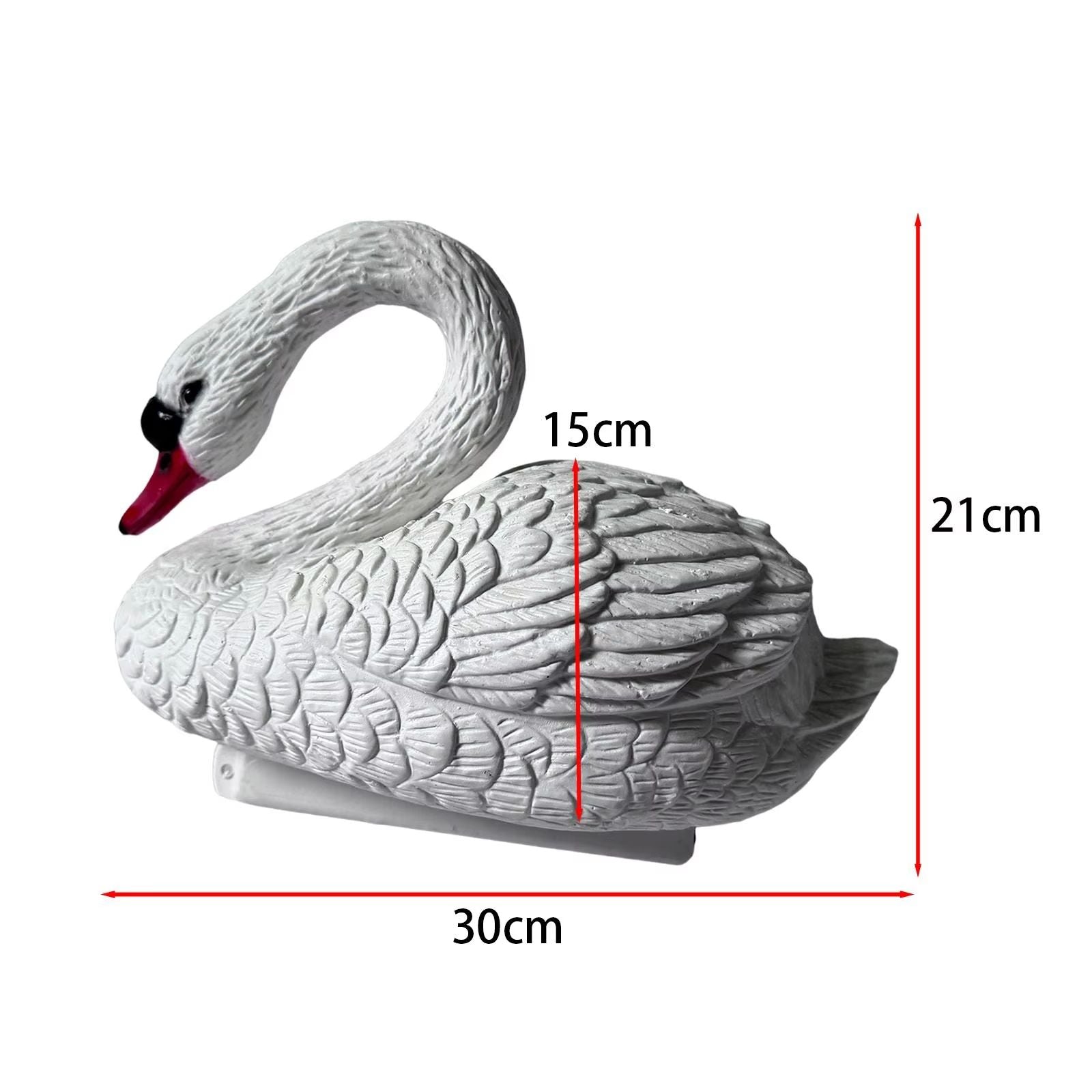 ElegantFloat Handwoven Floating Swan Figurine  Decorative Garden  Pond Ornament 5