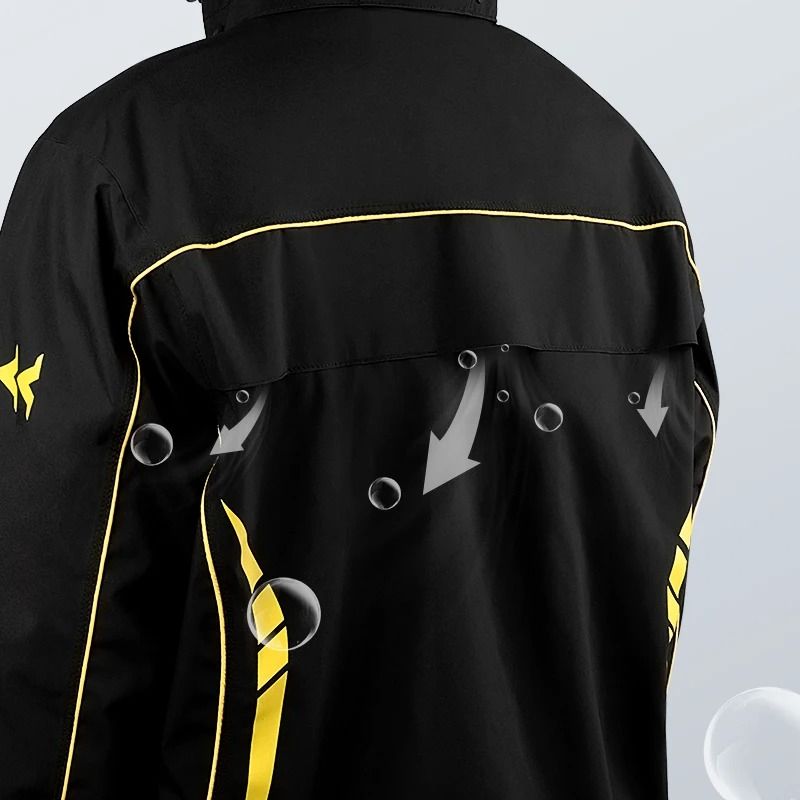 Waterproof Motorcycle Rain Suit With Pants  Breathable Reflective And Protective 2Piece Riding Gear 3