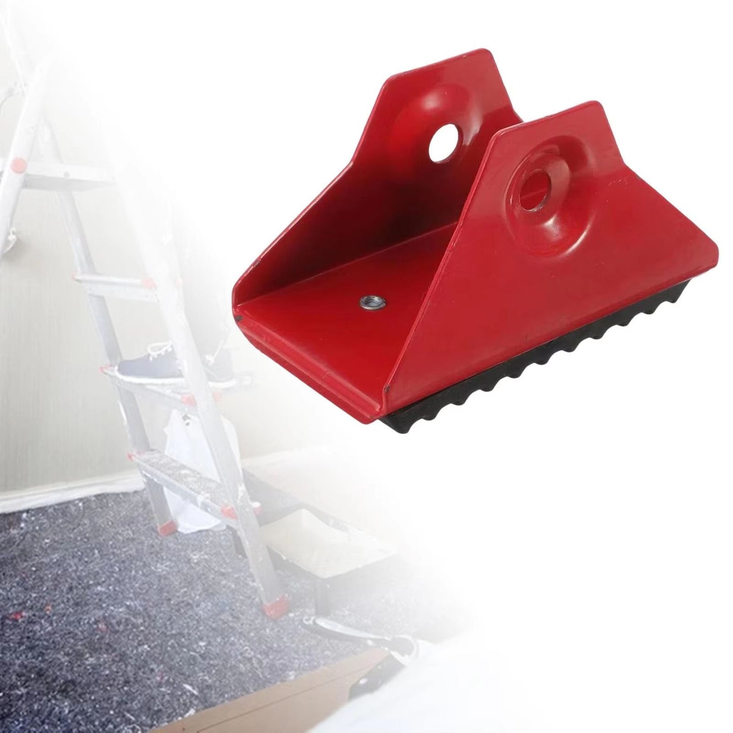 SafeStep Durable Replacement Shoe Kit  WearResistant Rubber Feet  Brackets For Extension Ladders 2
