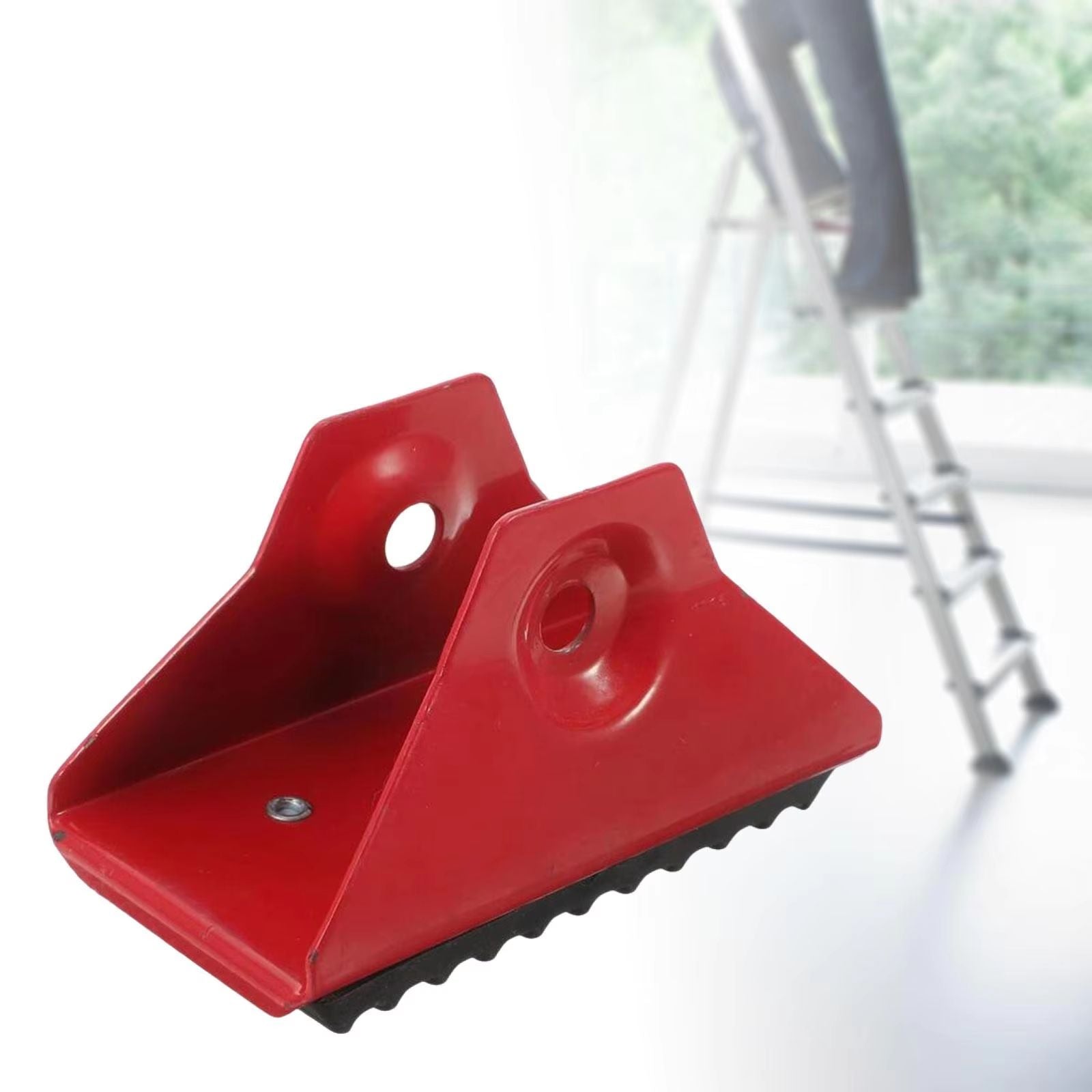 SafeStep Durable Replacement Shoe Kit  WearResistant Rubber Feet  Brackets For Extension Ladders 3