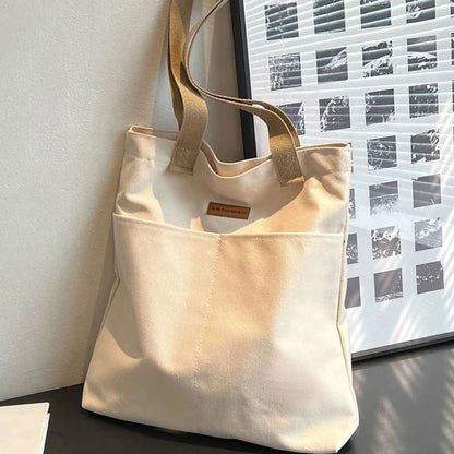 Canvas Tote Shoulder Bag  Large Capacity Reusable And Stylish Everyday Carryall 2