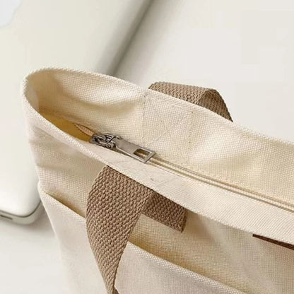Canvas Tote Shoulder Bag  Large Capacity Reusable And Stylish Everyday Carryall 6