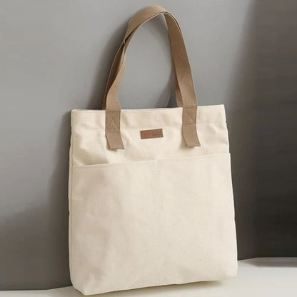 Canvas Tote Shoulder Bag  Large Capacity Reusable And Stylish Everyday Carryall 8