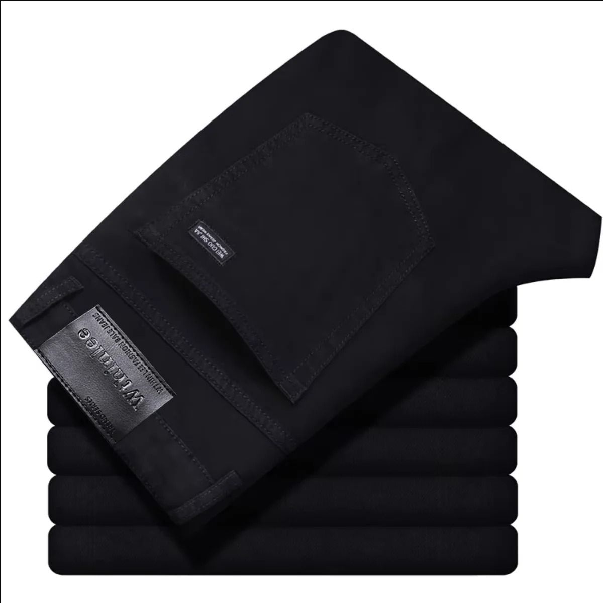 Mens Classic Straight Stretch Jeans  Casual Business Denim Pants For Work And Everyday Wear 7