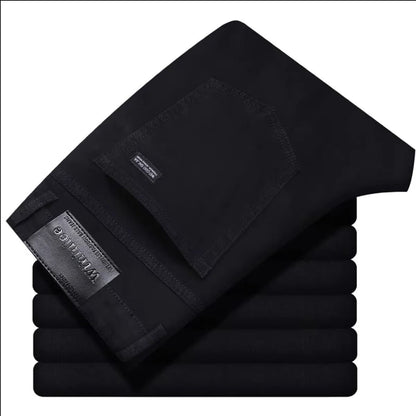 Mens Classic Straight Stretch Jeans  Casual Business Denim Pants For Work And Everyday Wear 7