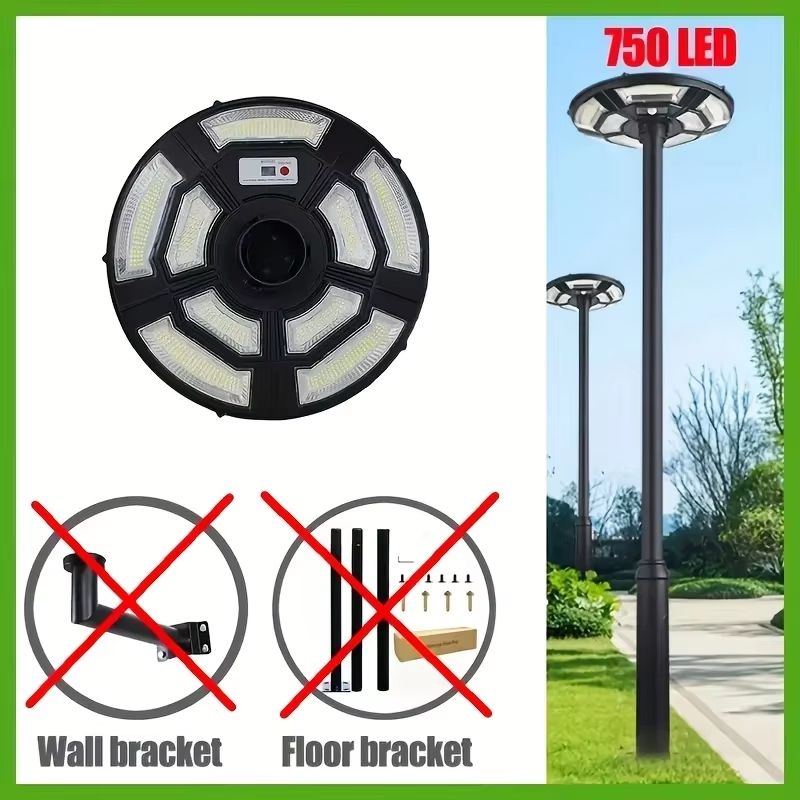UFO Solar Powered Outdoor Yard Light With Motion Sensor  Automatic DusktoDawn Courtyard Lighting 3