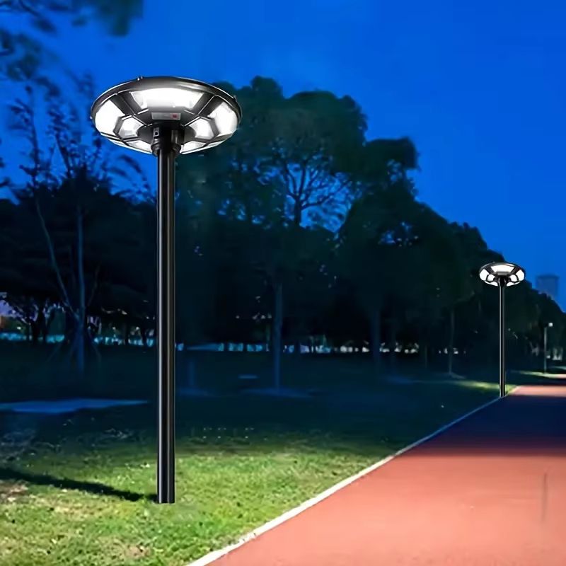 UFO Solar Powered Outdoor Yard Light With Motion Sensor  Automatic DusktoDawn Courtyard Lighting 4