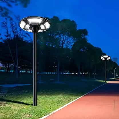 UFO Solar Powered Outdoor Yard Light With Motion Sensor  Automatic DusktoDawn Courtyard Lighting 4