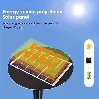UFO Solar Powered Outdoor Yard Light With Motion Sensor  Automatic DusktoDawn Courtyard Lighting 5