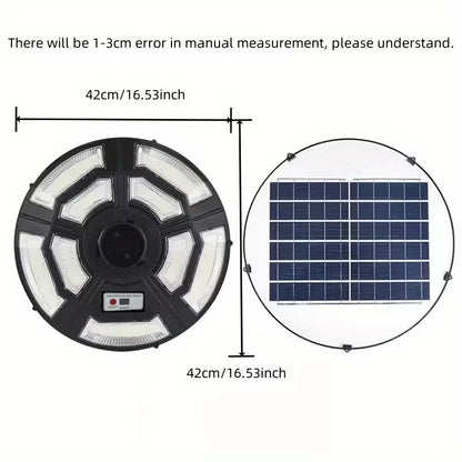 UFO Solar Powered Outdoor Yard Light With Motion Sensor  Automatic DusktoDawn Courtyard Lighting 6