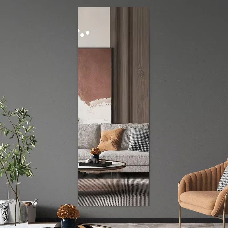 Acrylic Mirror Wall Sticker  4Piece 30x25 Cm Soft SelfAdhesive 3D Decorative Sheet Set 2