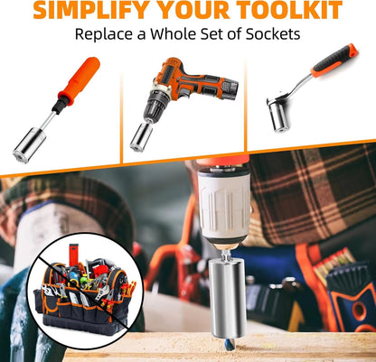 Multifunctional 719 Mm Magic Socket Extension Rod Set  One Tool Many Nuts  Bolts 2