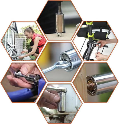 Multifunctional 719 Mm Magic Socket Extension Rod Set  One Tool Many Nuts  Bolts 4