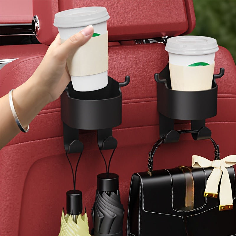Rear Car Seat Cup Holder, Multi Functional Hook Organizer, Creative Car Water Cup Holder, Car Interior Accessories