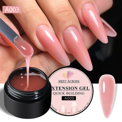 Vernis Semi Permanent Soak Off Nail Art, Milk White Quick Extension Gel Polish, UV LED Gel Varnish for Nails