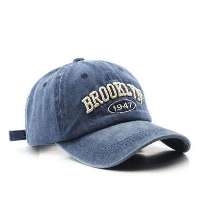 Retro Brooklyn Embroidered Baseball Cap  Adjustable Cotton Snapback Hat For Men  Women 6
