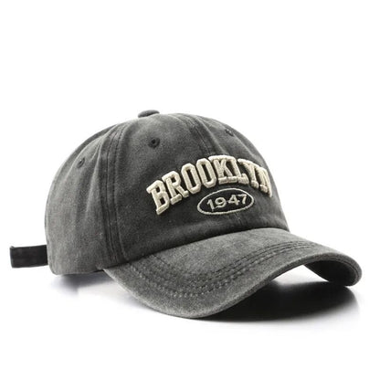 Retro Brooklyn Embroidered Baseball Cap  Adjustable Cotton Snapback Hat For Men  Women 7