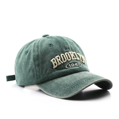Retro Brooklyn Embroidered Baseball Cap  Adjustable Cotton Snapback Hat For Men  Women 11