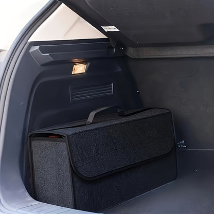 Soft Felt Car Trunk Organizer Large Storage Bag Auto Accessories Tool Case 1