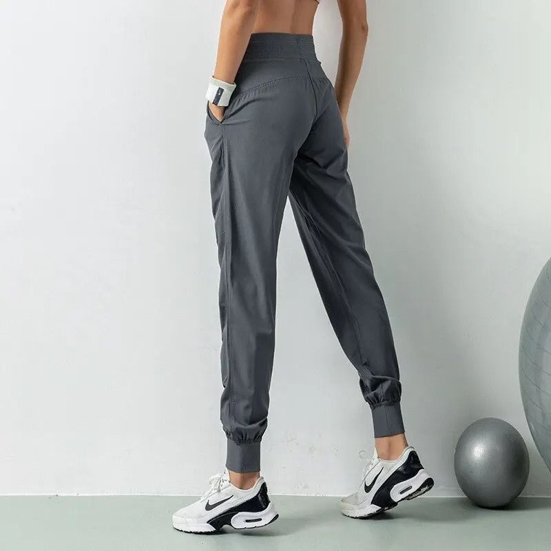 Womens Quick Dry Drawstring Joggers Athletic Gym Sweatpants With Pockets 6