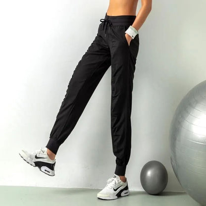 Womens Quick Dry Drawstring Joggers Athletic Gym Sweatpants With Pockets 7