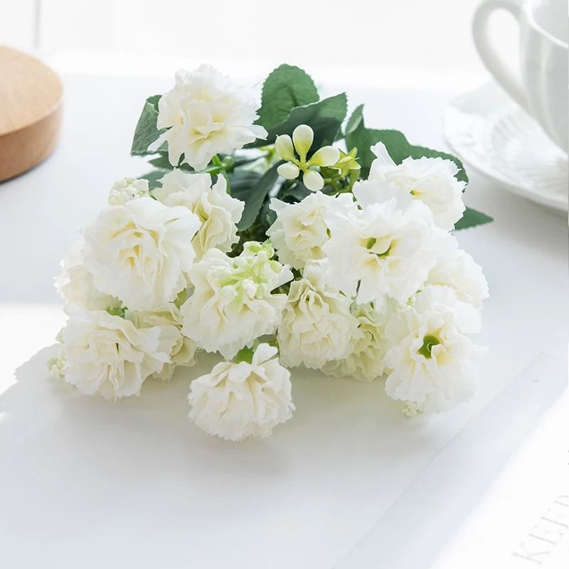 Artificial Carnation Bouquet Home Wedding Table Decor 11